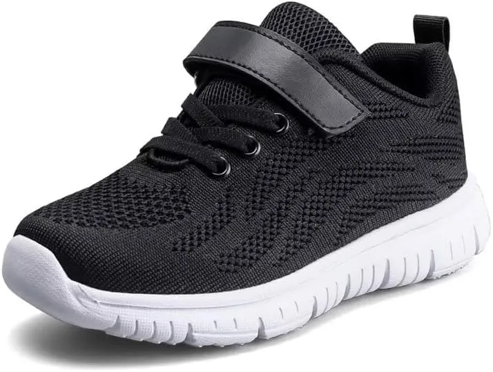 Kids Boy Girl Lightweight Solid Casual Sneakers for Outdoor Sport Running Walking