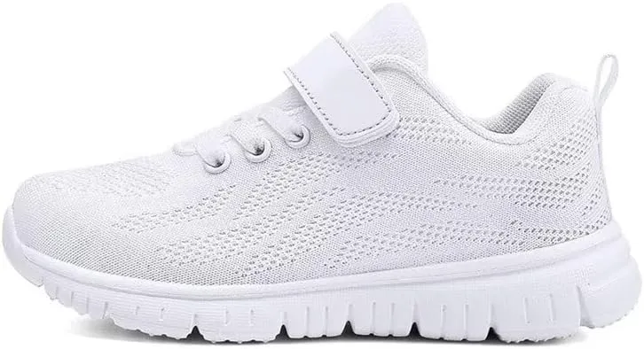 Kids Boy Girl Lightweight Solid Casual Sneakers for Outdoor Sport Running Walking