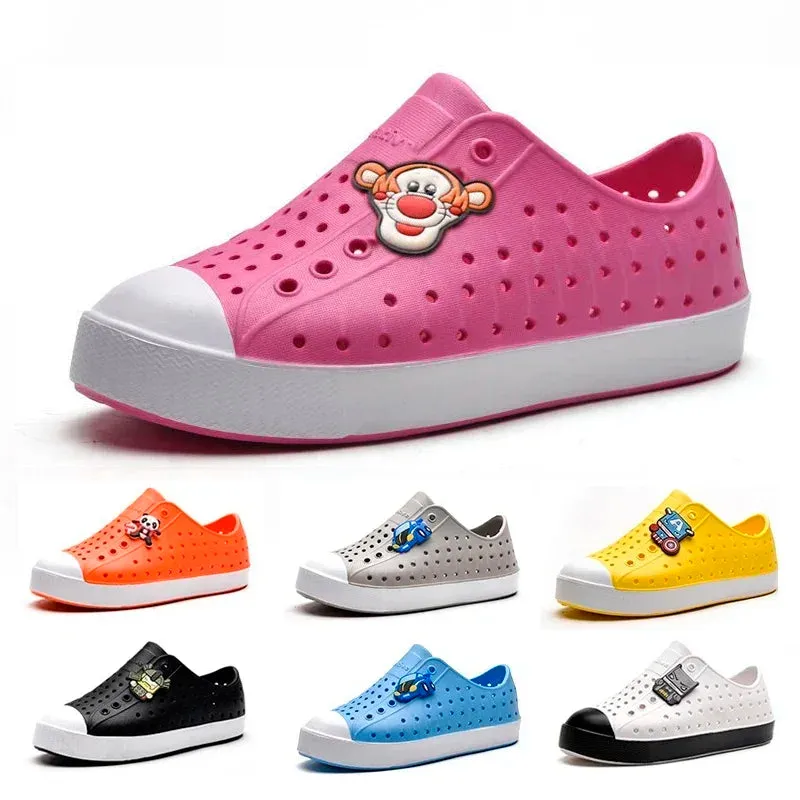 Kids Cave Shoes Summer New Boys Girls Garden Clogs EVA Slip-On Sports Sandals Unisex Lightweight Outdoor Beach Water Shoes