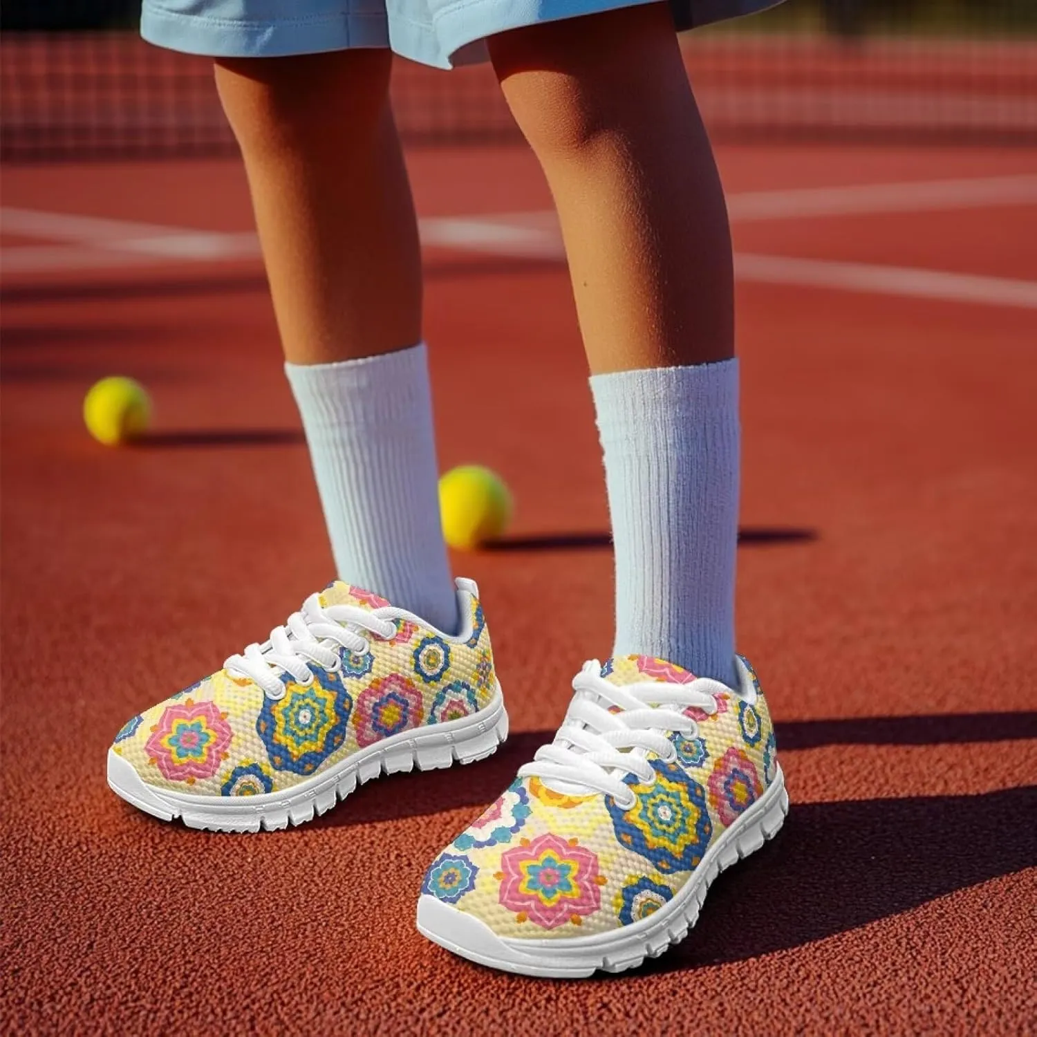 Kids Running Shoes for Girls Boys Breathable Non-Slip Mesh Sneakers
