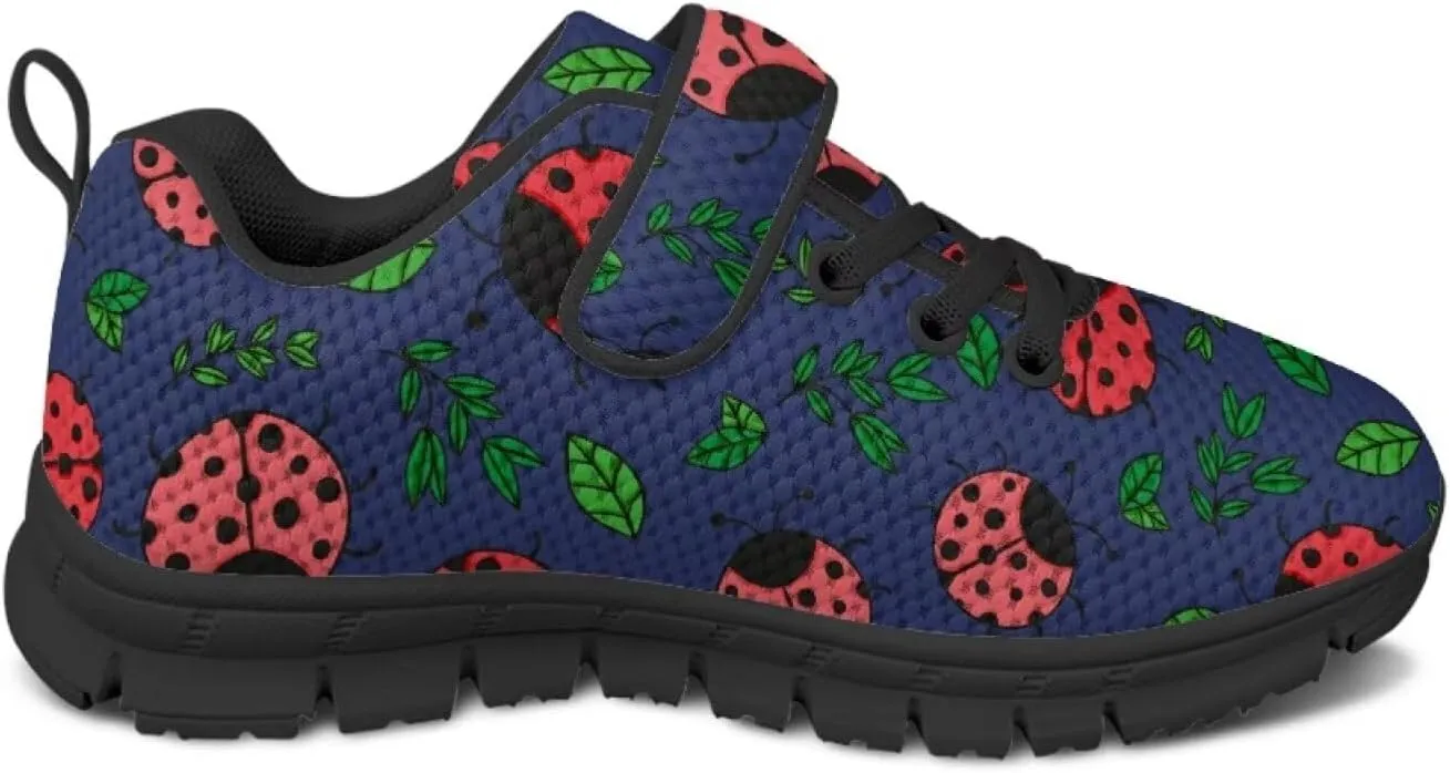 Kid's Single Buckle Sneakers Causal Mesh Running Tennis Shoes Flats Sports Shoes