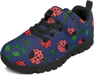 Kid's Single Buckle Sneakers Causal Mesh Running Tennis Shoes Flats Sports Shoes