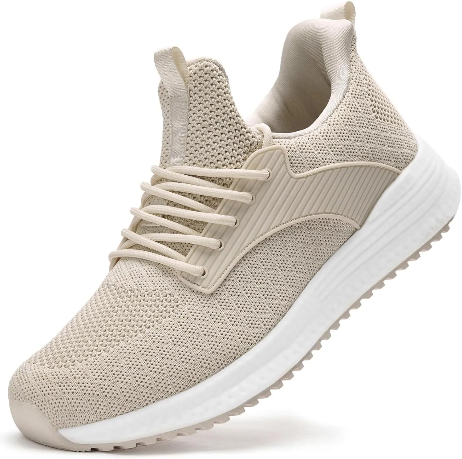 KPP Men's Walking Shoes Sneakers - Running Tennis Athletic Shoes for Workout Gym Jogging Slip on Lightweight Breathable Memory Foam Casual Sneakers