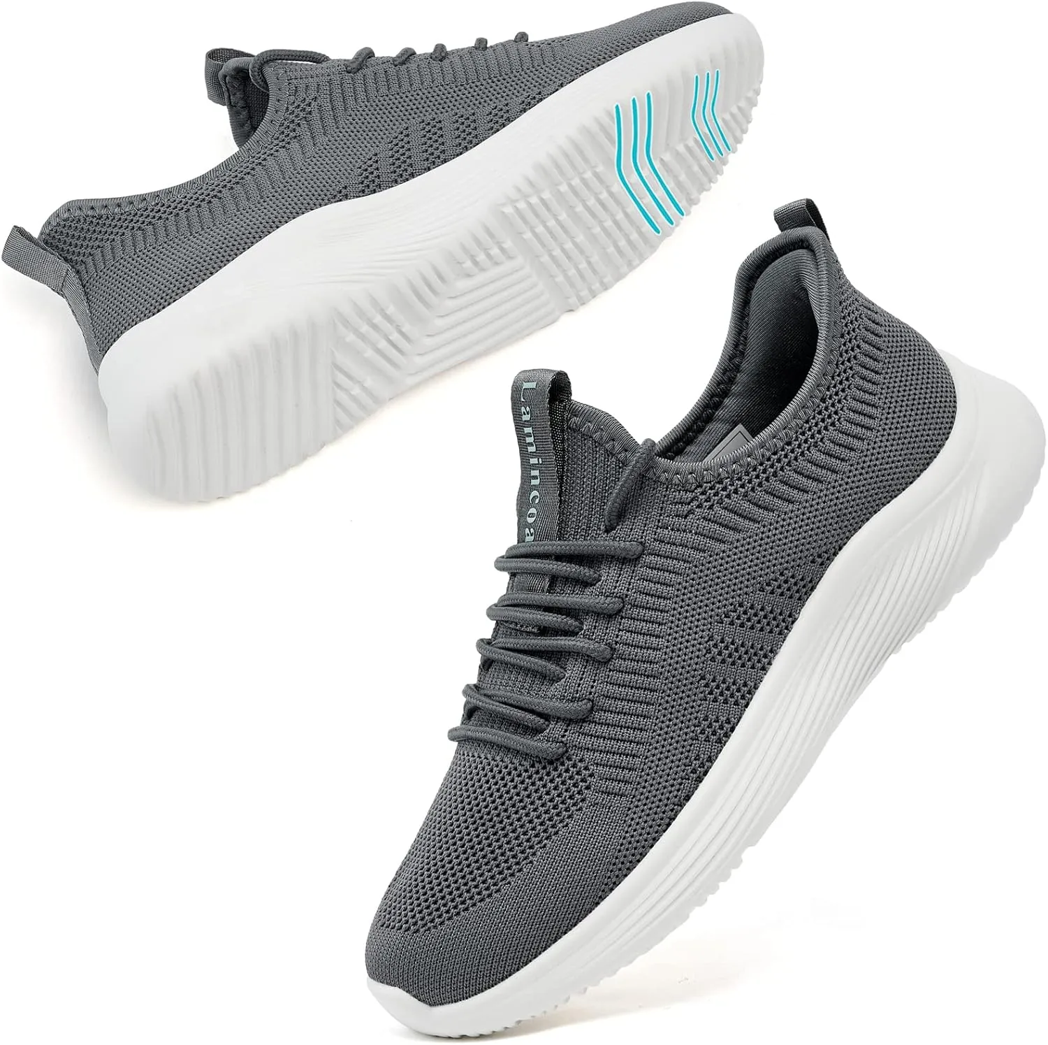 Lamincoa Womens Tennis Walking Shoes Slip On Lightweight Comfort Memory Foam Sneakers