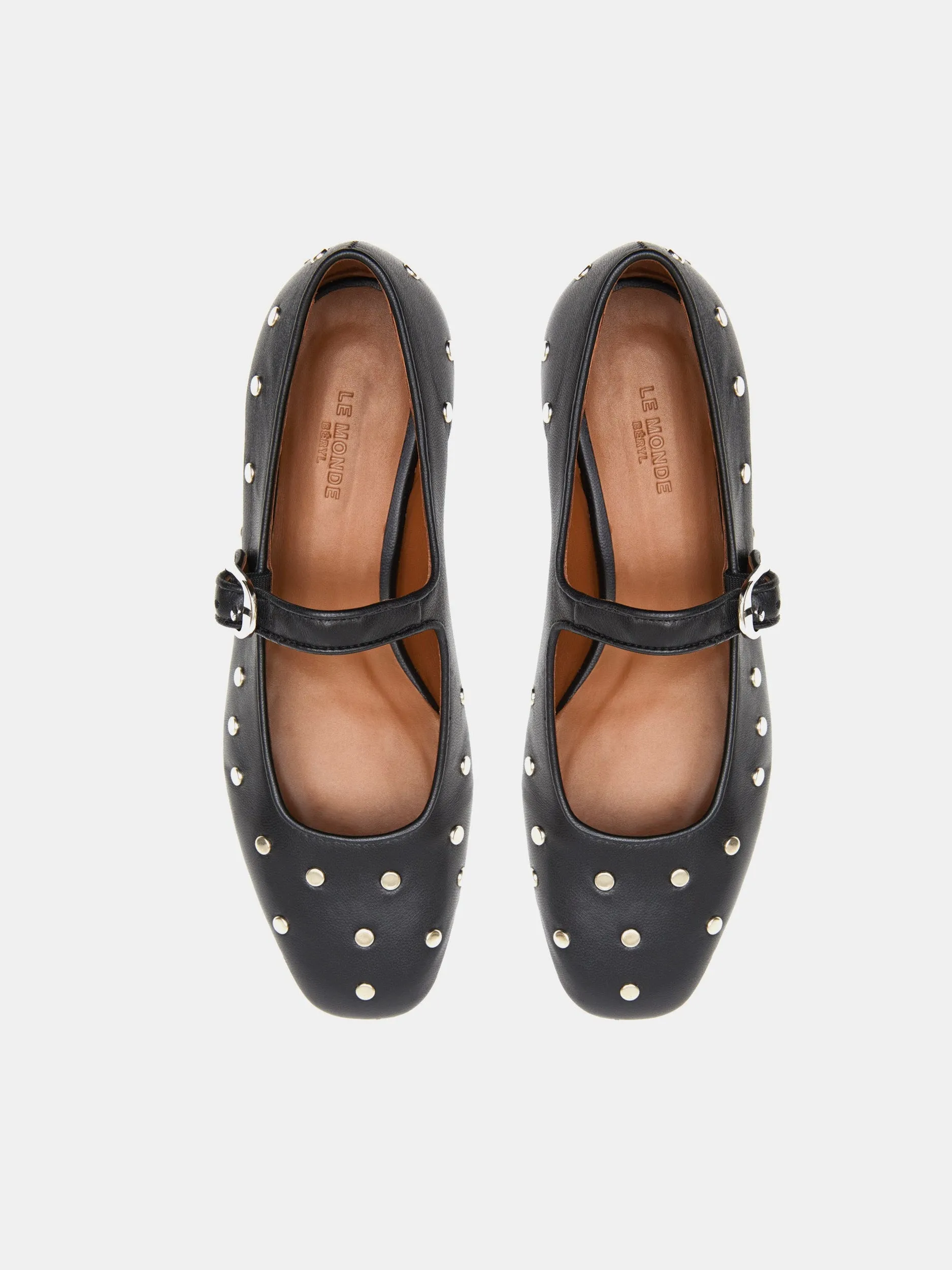 Mary Jane / Black Studded Leather
