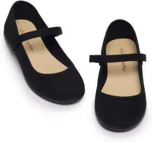 Mary Jane Shoes for Girls  Classic & Comfortable Dress Shoes for Toddlers & Kids  Perfect Flats for School, Play, and Special Occasions (Canvas)