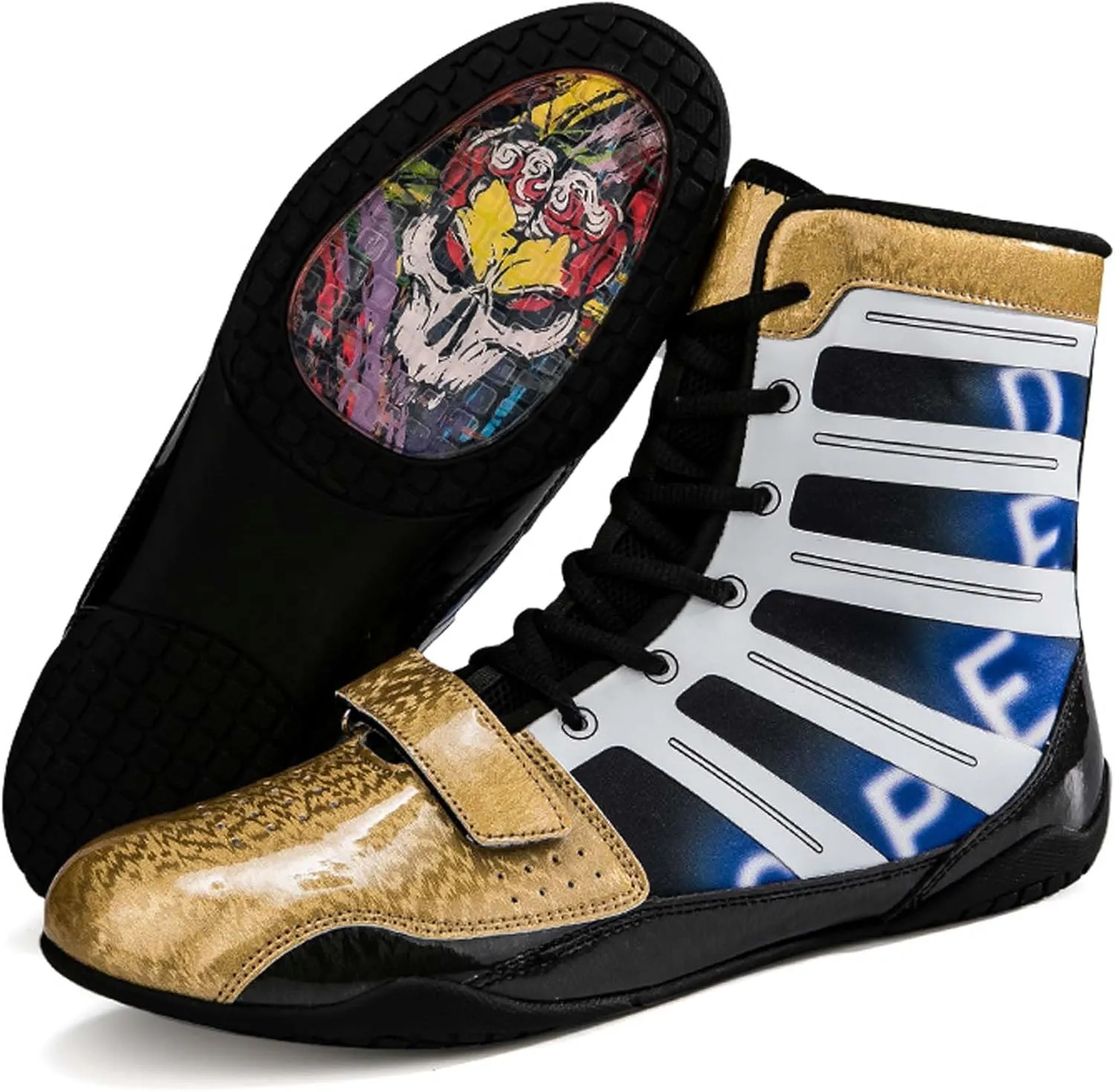 Men's and Women's High Traction Wrestling Shoes for Men,Durable Shoes for Wrestling, Boxing, Weightlifting & Bodybuilding -Combat Sports Footwear, Lightweight Gym Shoes