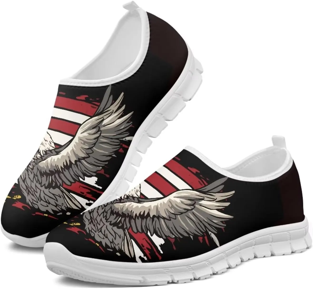 Men's Walking Shoes Lightweight Sneakers Walking Casual Comfortable Travel Shoes White Sole