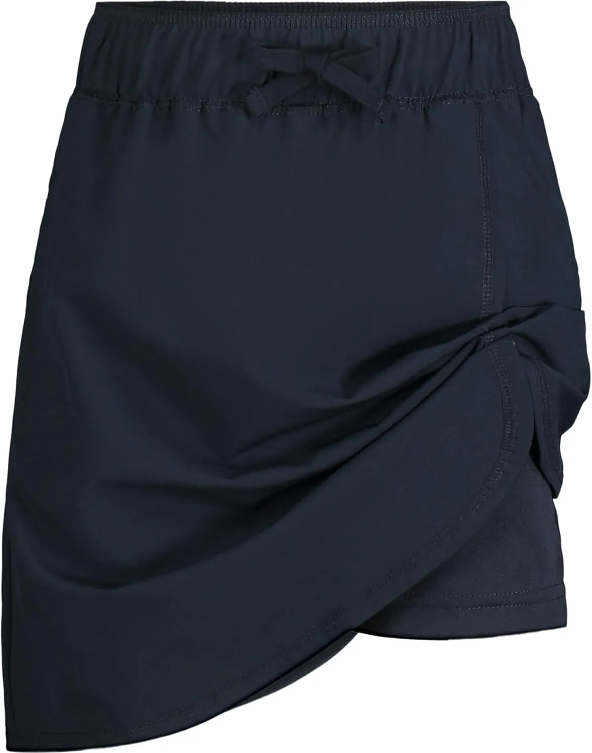 Nautica Girls' School Uniform Pull-on Scooter Skirt with Undershorts, Knit Waistband & Functional Pockets