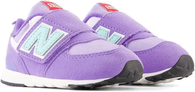 New Balance Baby-Girl's 574 New-b V2 Heritage Brights Hook and Loop Sneaker