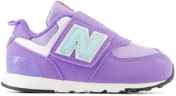 New Balance Baby-Girl's 574 New-b V2 Heritage Brights Hook and Loop Sneaker
