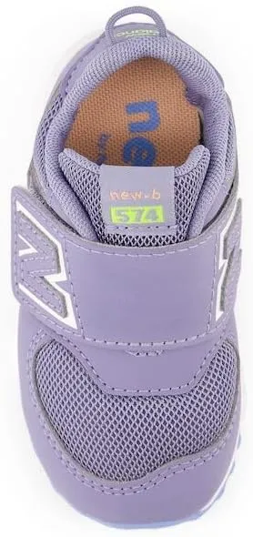 New Balance Baby-Girl's 574 V1 Midsole Hook and Loop Sneaker
