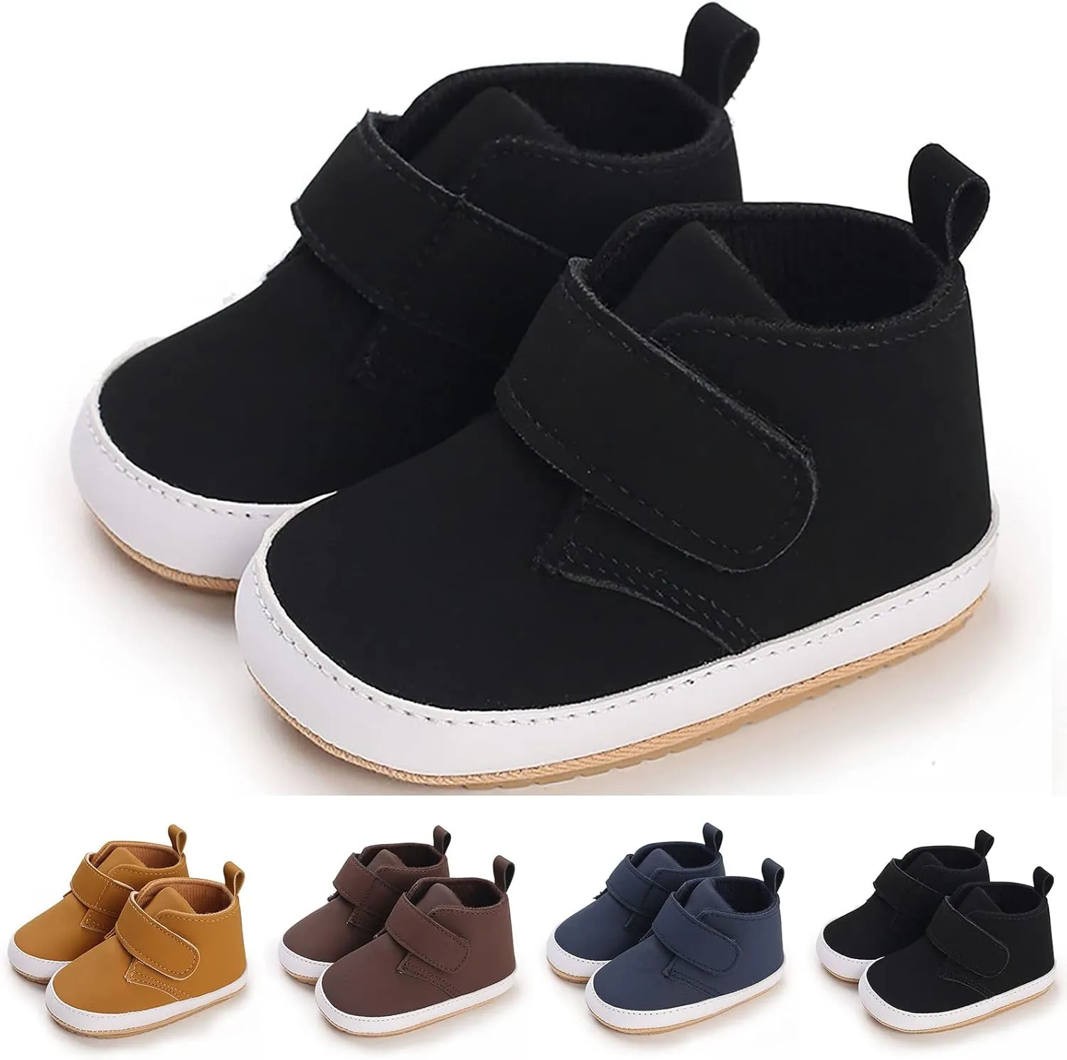 Newborn Baby Girls Boys Ankle Boots Soft Soft Sole Prewalker Shoes Infant Fashion High-Top Sneakers Casual Shoes
