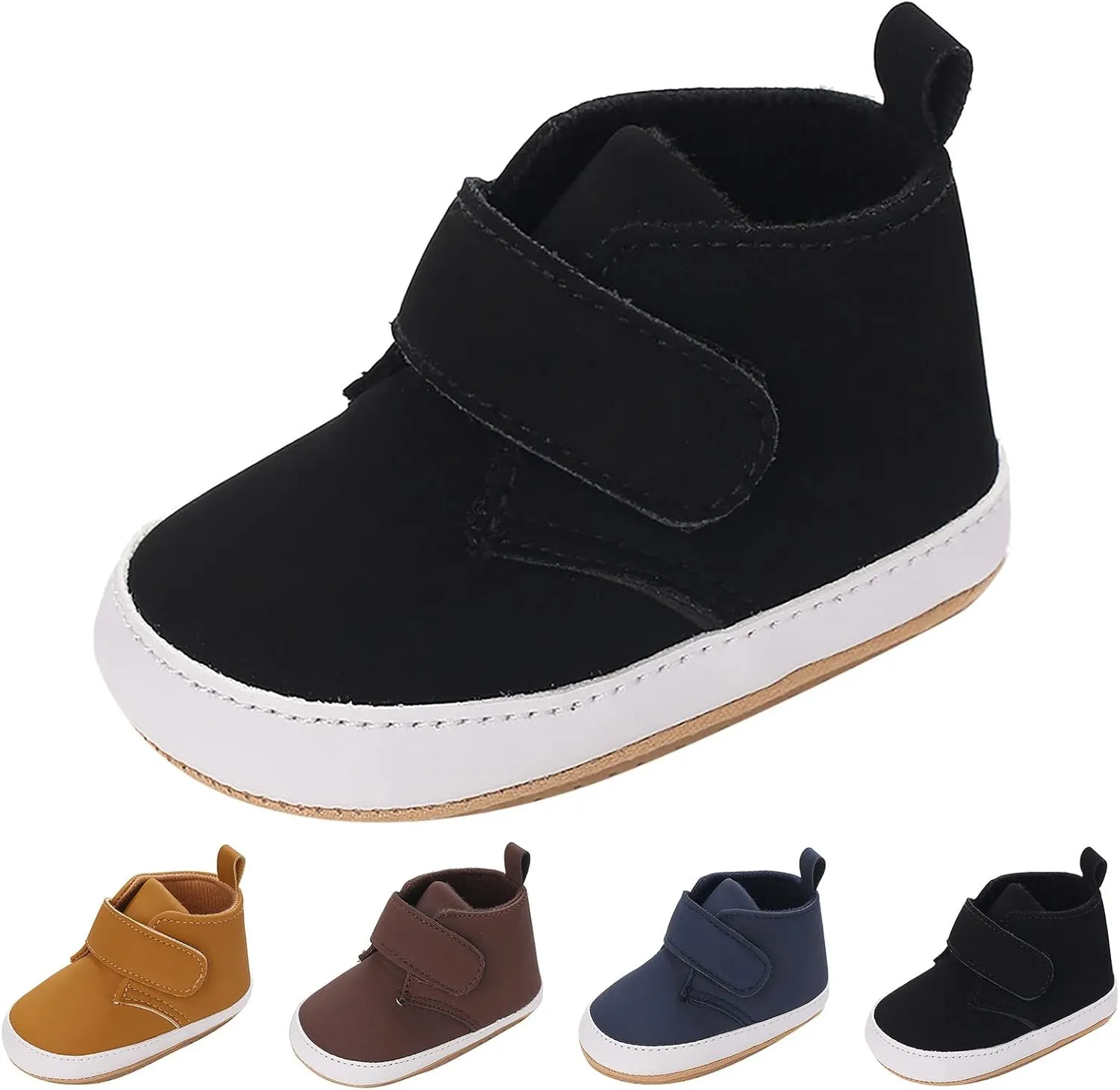 Newborn Baby Girls Boys Ankle Boots Soft Soft Sole Prewalker Shoes Infant Fashion High-Top Sneakers Casual Shoes
