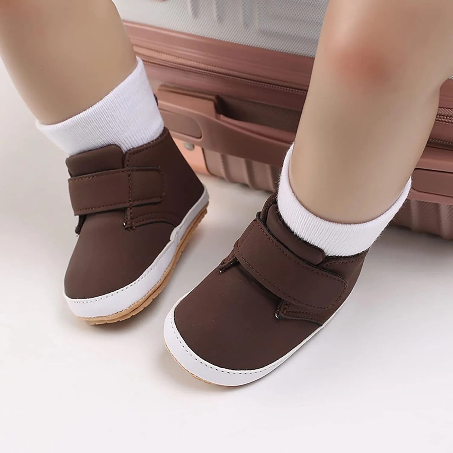 Newborn Baby Girls Boys Ankle Boots Soft Soft Sole Prewalker Shoes Infant Fashion High-Top Sneakers Casual Shoes