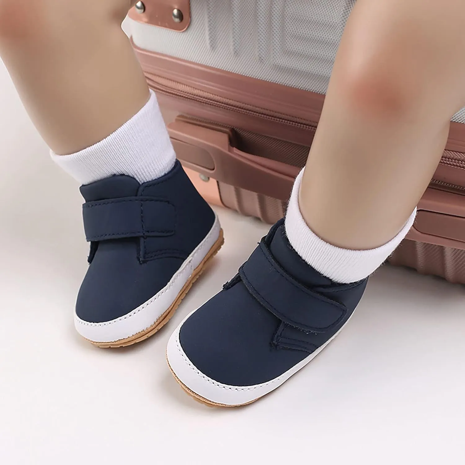 Newborn Baby Girls Boys Ankle Boots Soft Soft Sole Prewalker Shoes Infant Fashion High-Top Sneakers Casual Shoes