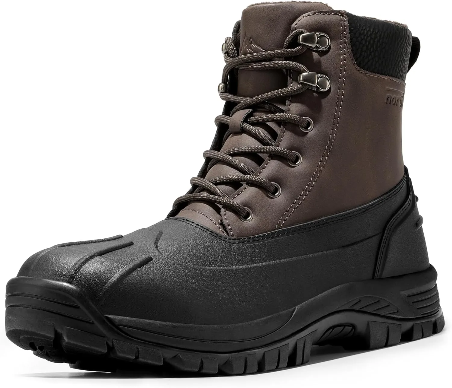 NORTIV 8 Mens Winter Boots Lightweight Casual Waterproof Slip Resistance Work Boot