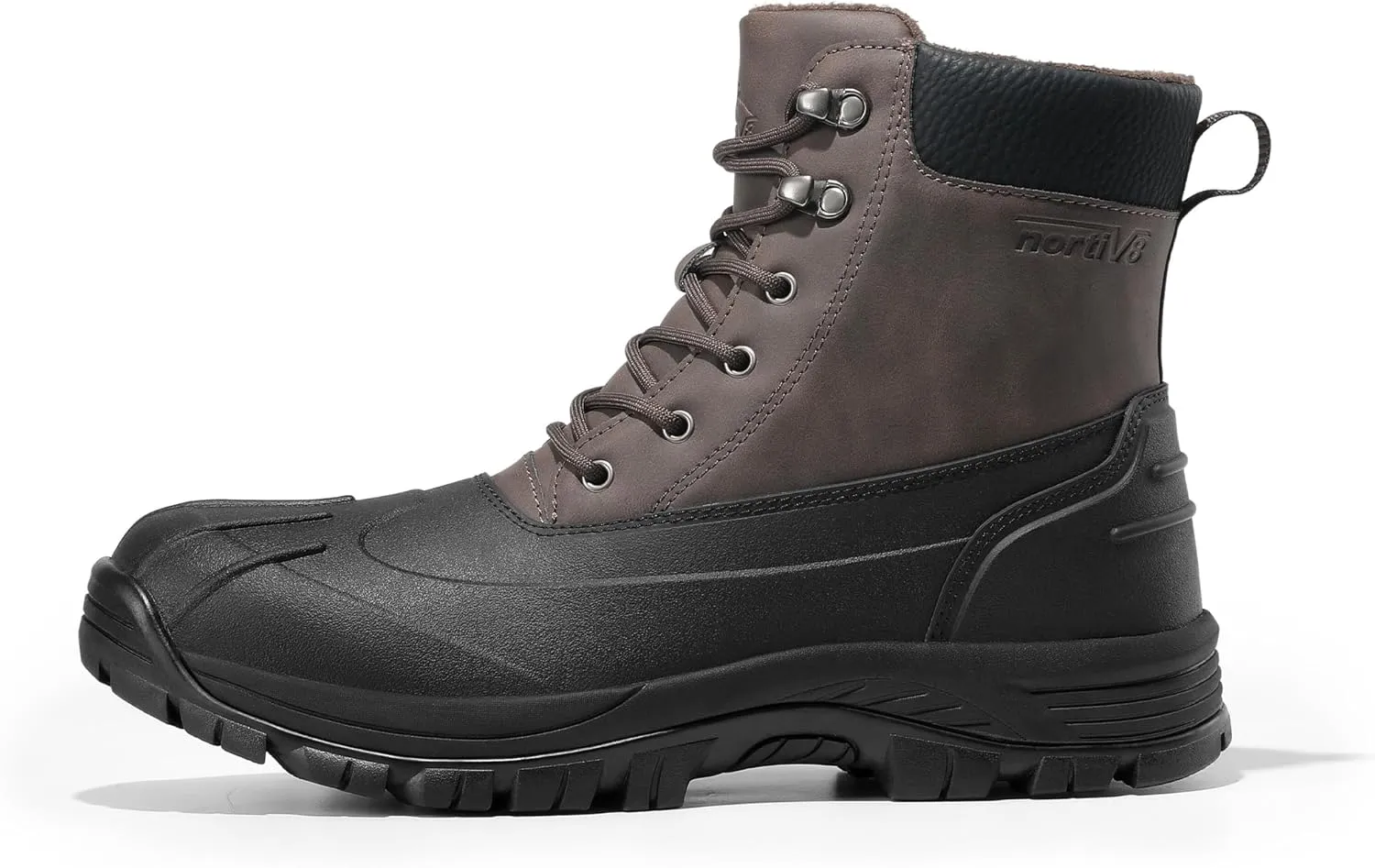 NORTIV 8 Mens Winter Boots Lightweight Casual Waterproof Slip Resistance Work Boot