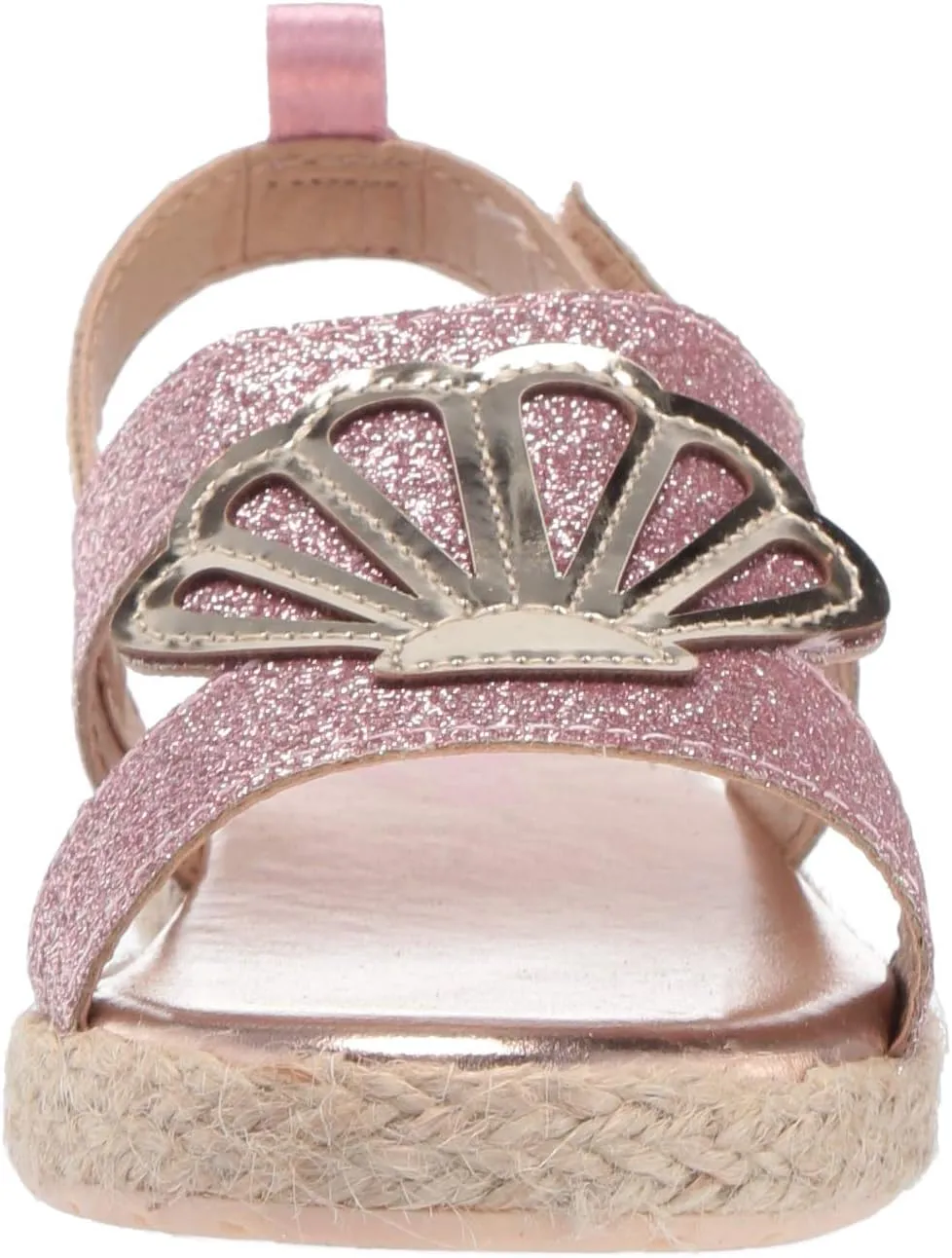 OshKosh B'Gosh Girl's Oceana Glittery Espadrille Sandal Wedge