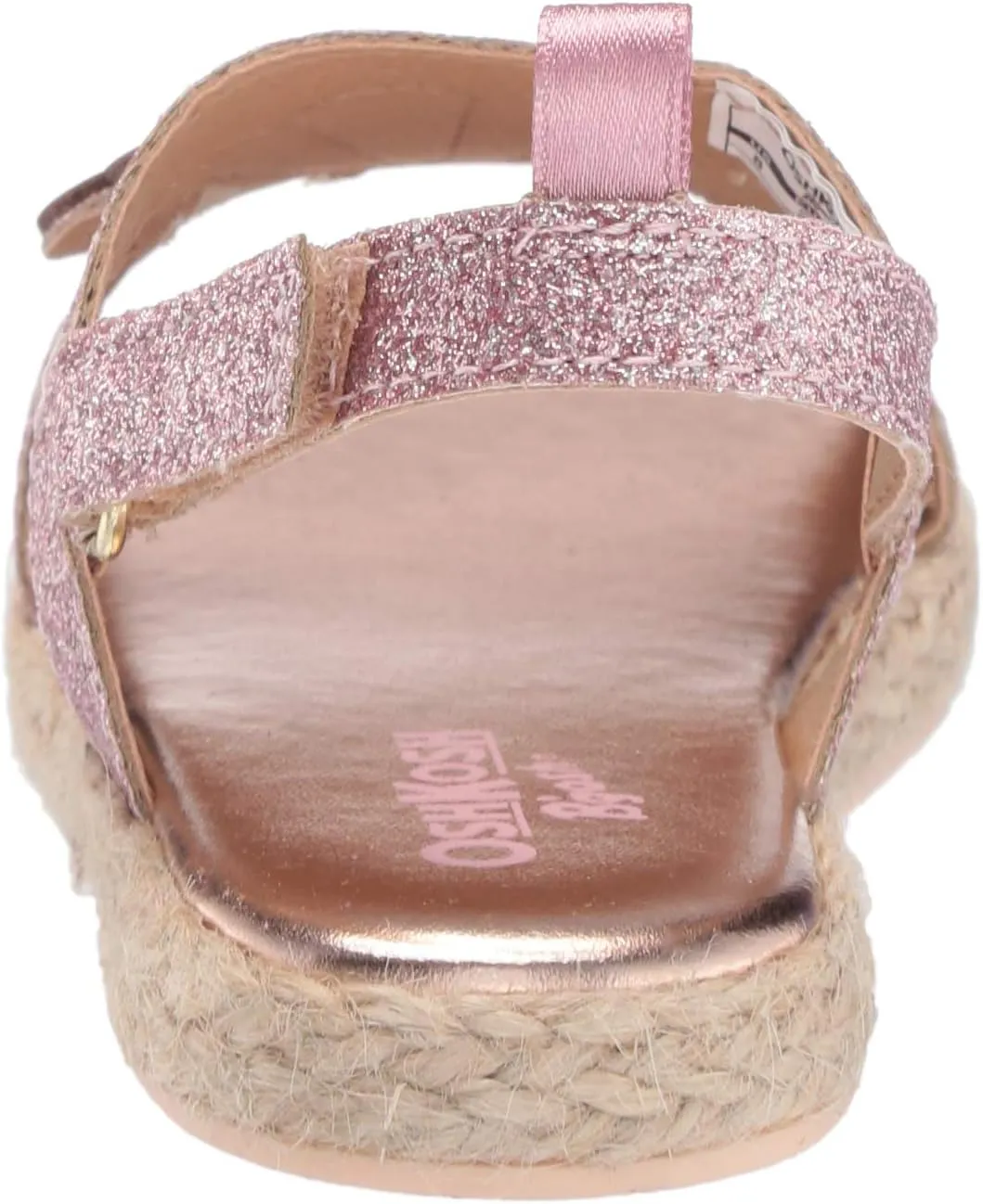 OshKosh B'Gosh Girl's Oceana Glittery Espadrille Sandal Wedge