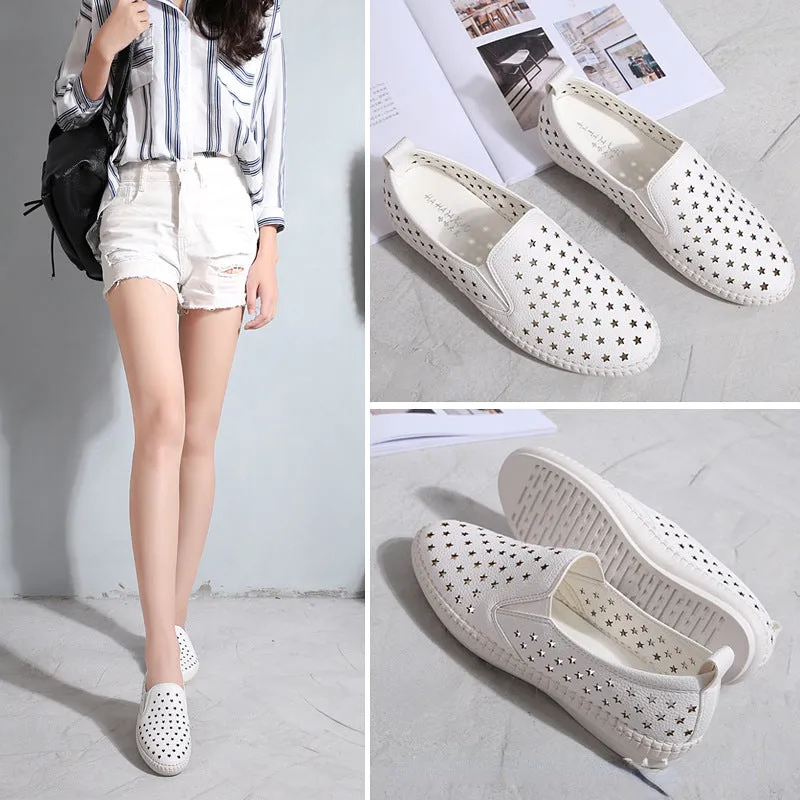 Owlkay  All-match Hollow Breathable Shoes