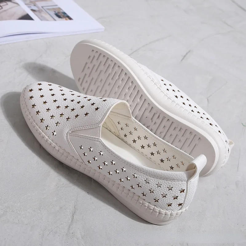 Owlkay  All-match Hollow Breathable Shoes
