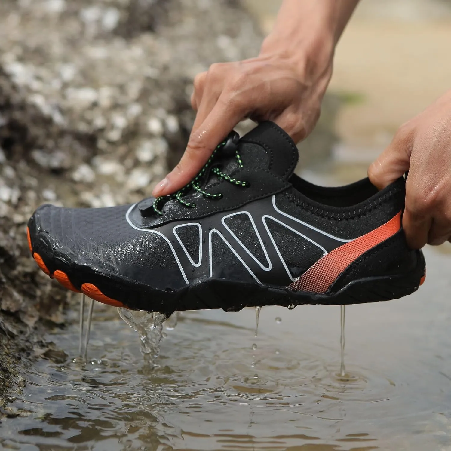 Pro Barefoot Shoes for Women Men Hike Wide Toe Box Footwear Sneakers Walking Athletic Sport Riding Gym Workout Shoe Outdoor Non-Slip Lightweight Qick Dry Breathable Unisex Healthy Trail Water