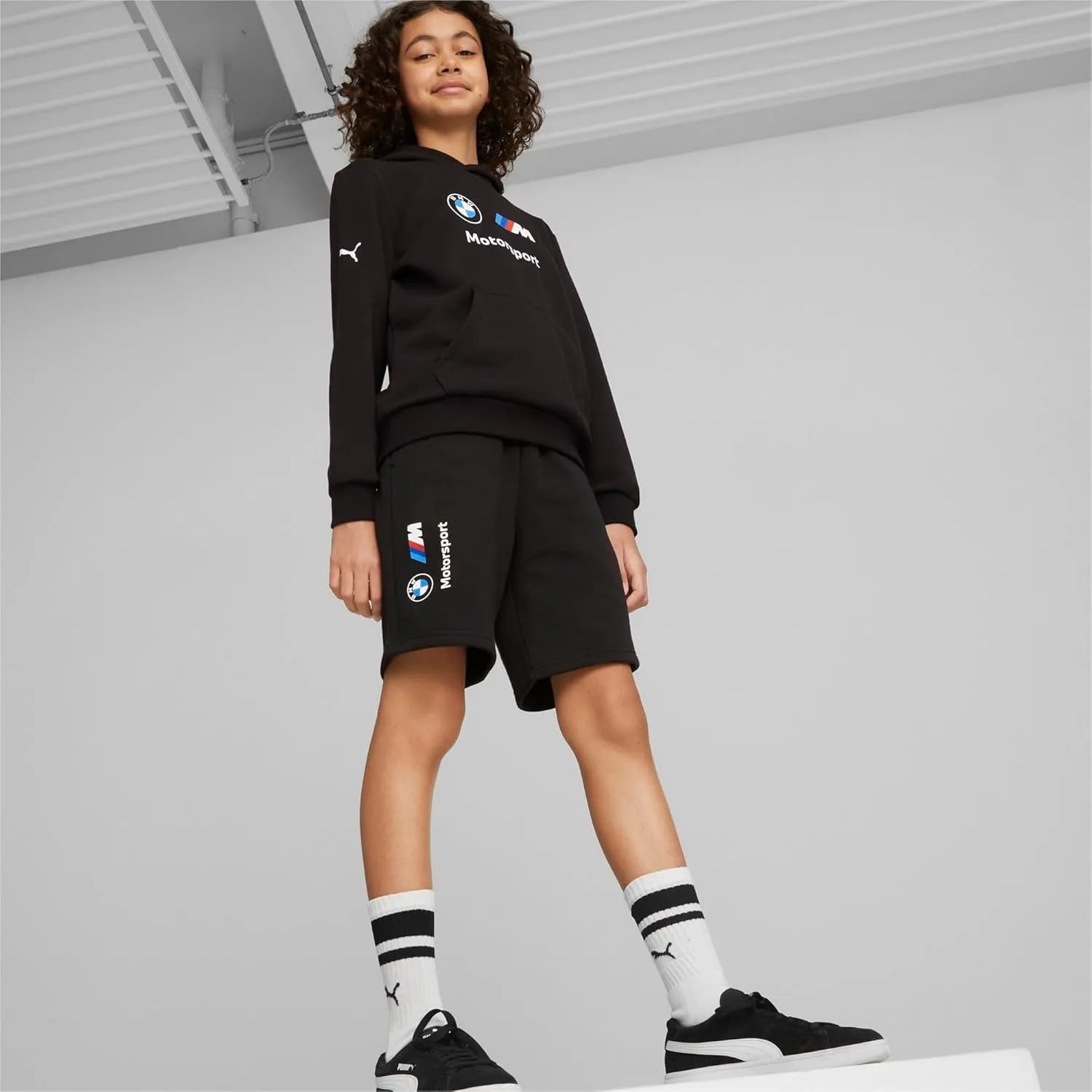PUMA Kids' BMW M Motorsport Essentials Shorts