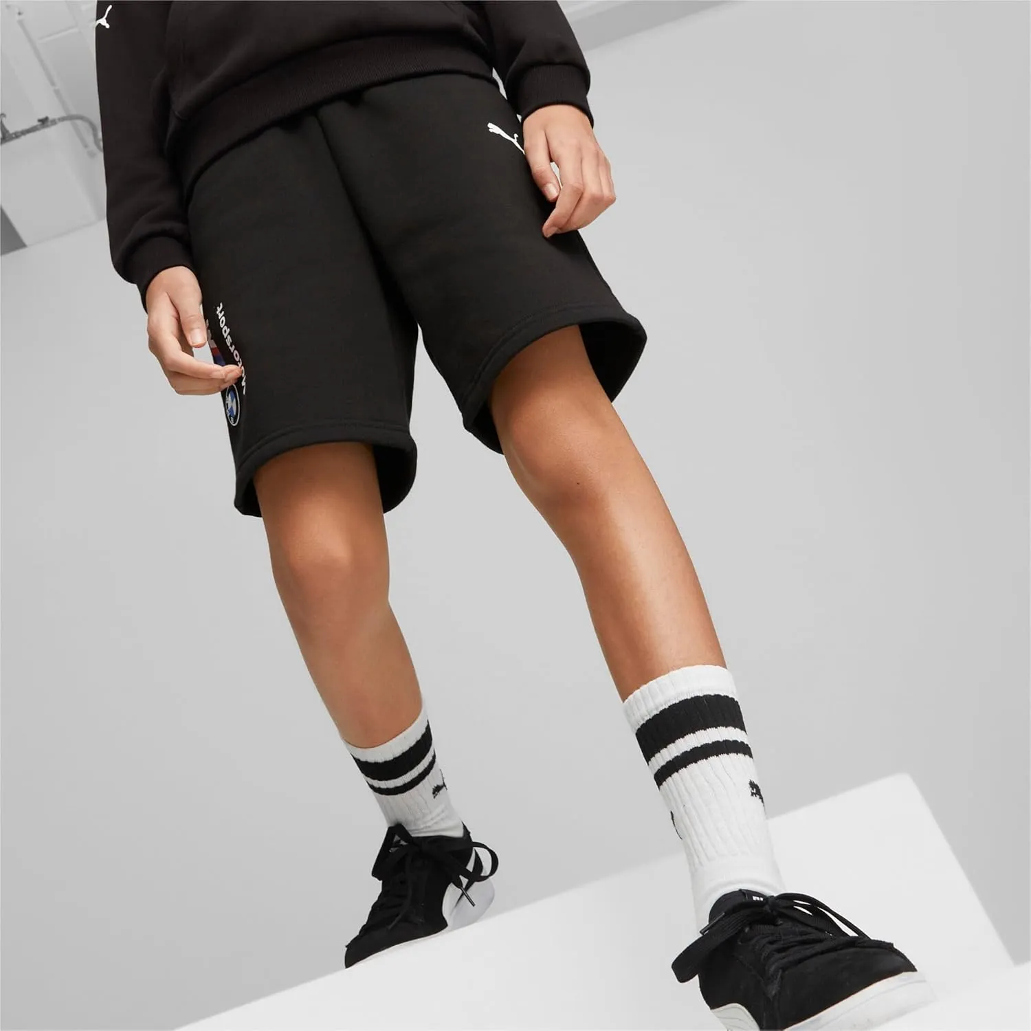 PUMA Kids' BMW M Motorsport Essentials Shorts