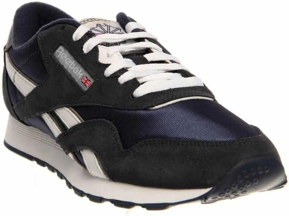Reebok Mens Classic Cushioned Footbed Faux Leather Running & Training Shoes