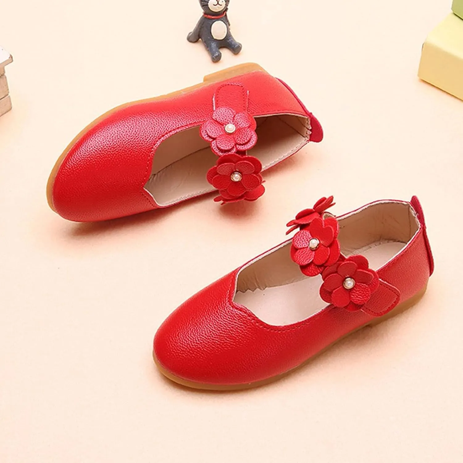 Shoes for Kids,Children Baby Girls Leather Flower Princess Shoes Soft Dance Shoes Kids Shoes