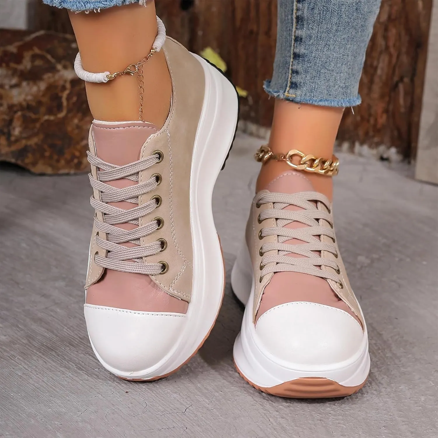 Slip on Sneakers for Women Breathable Mesh Running Shoes Non-Slip Soft Sole Casual Athletic Walking Sneakers
