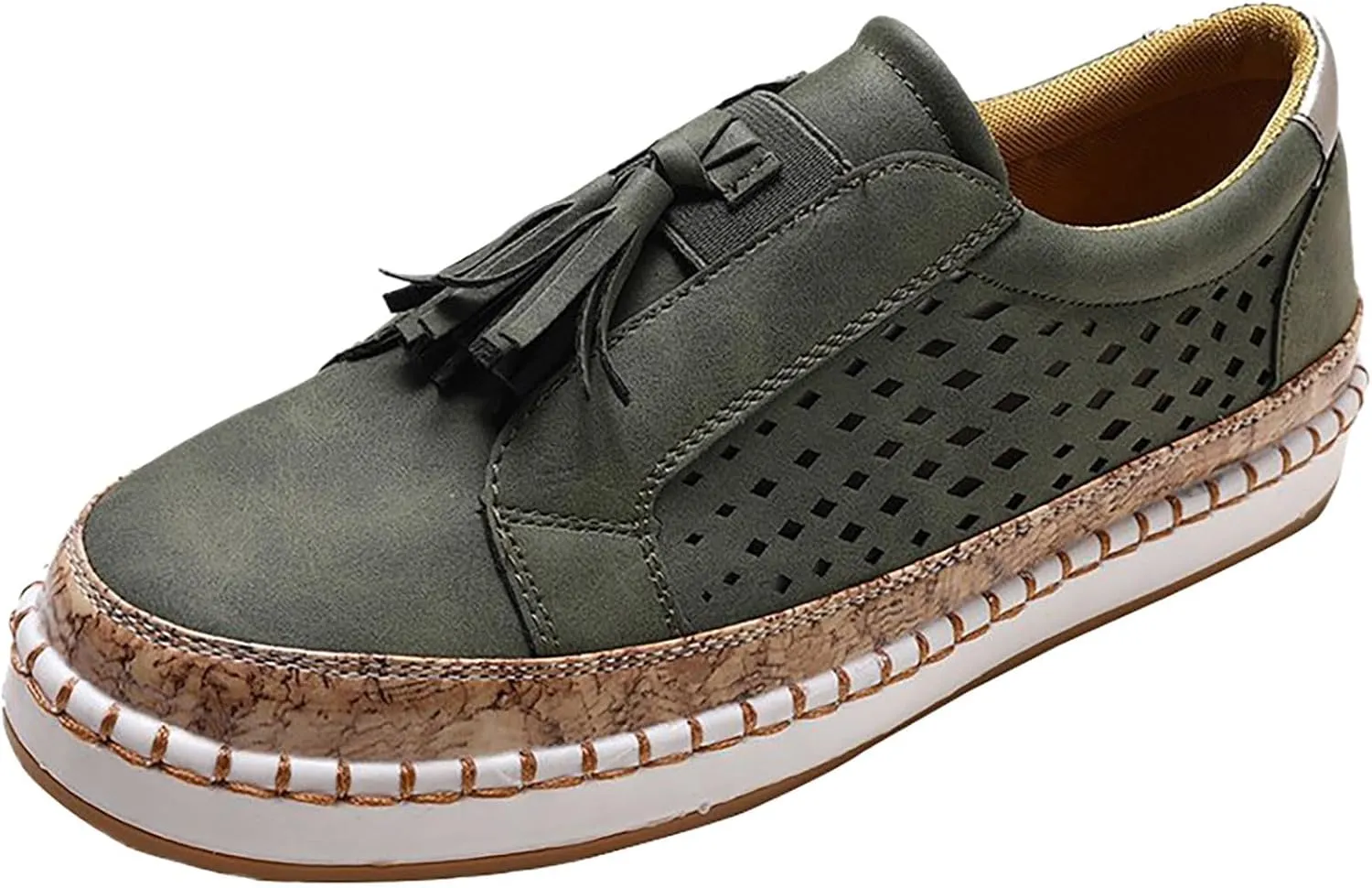 Tennis Shoes Women Lether Dress Casual Shoes Fashion Sneakers 2025 Women's Woven Orthopedic Breathable Soft Brown Tennis Shoe Cross Trainer Shoe