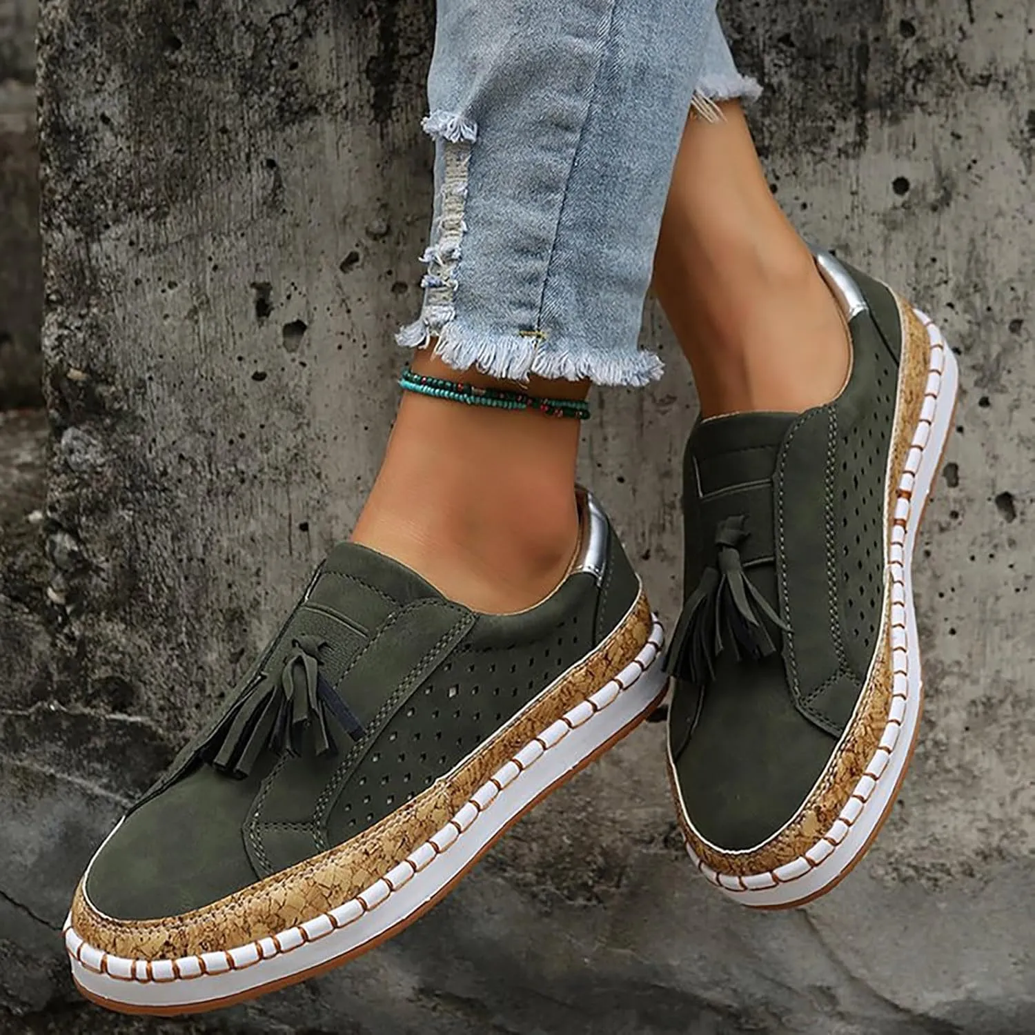 Tennis Shoes Women Lether Dress Casual Shoes Fashion Sneakers 2025 Women's Woven Orthopedic Breathable Soft Brown Tennis Shoe Cross Trainer Shoe