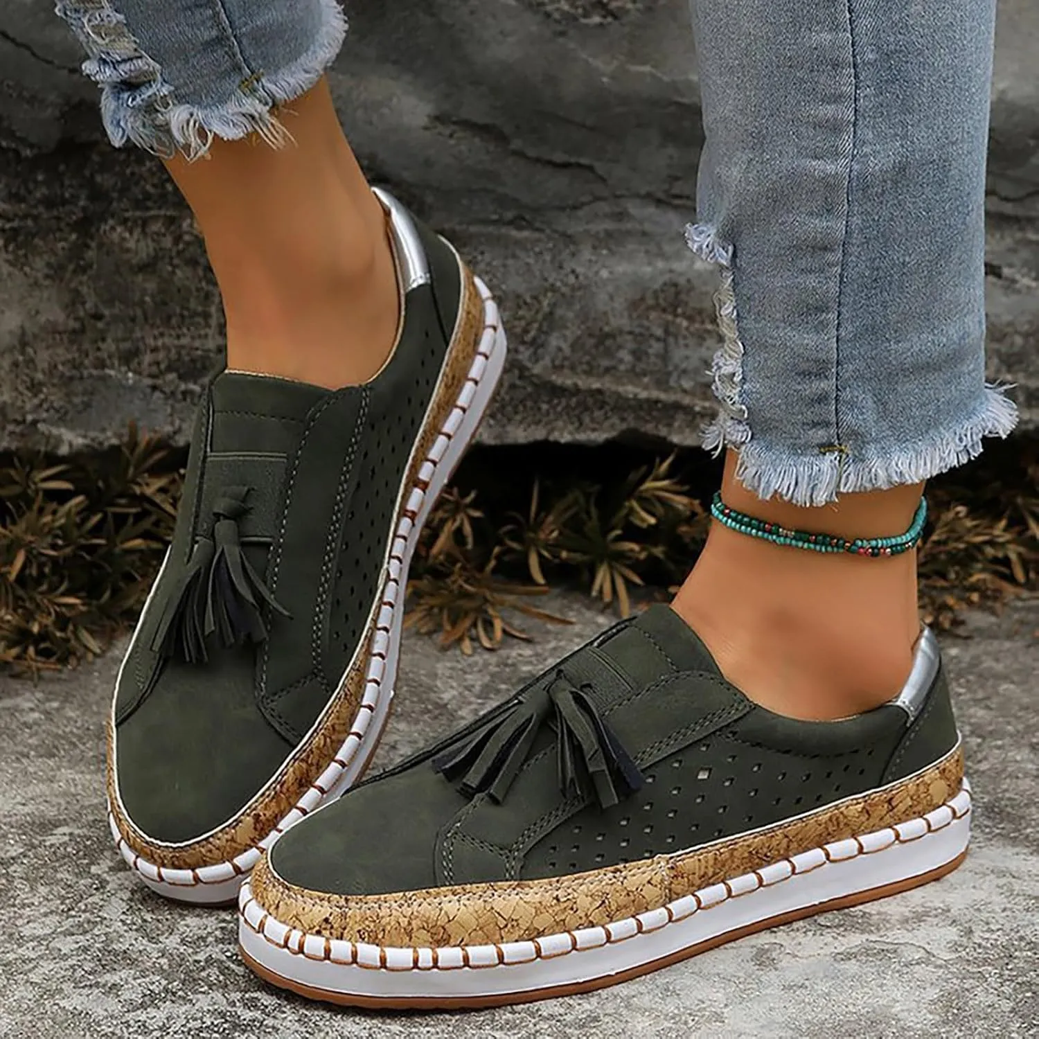 Tennis Shoes Women Lether Dress Casual Shoes Fashion Sneakers 2025 Women's Woven Orthopedic Breathable Soft Brown Tennis Shoe Cross Trainer Shoe