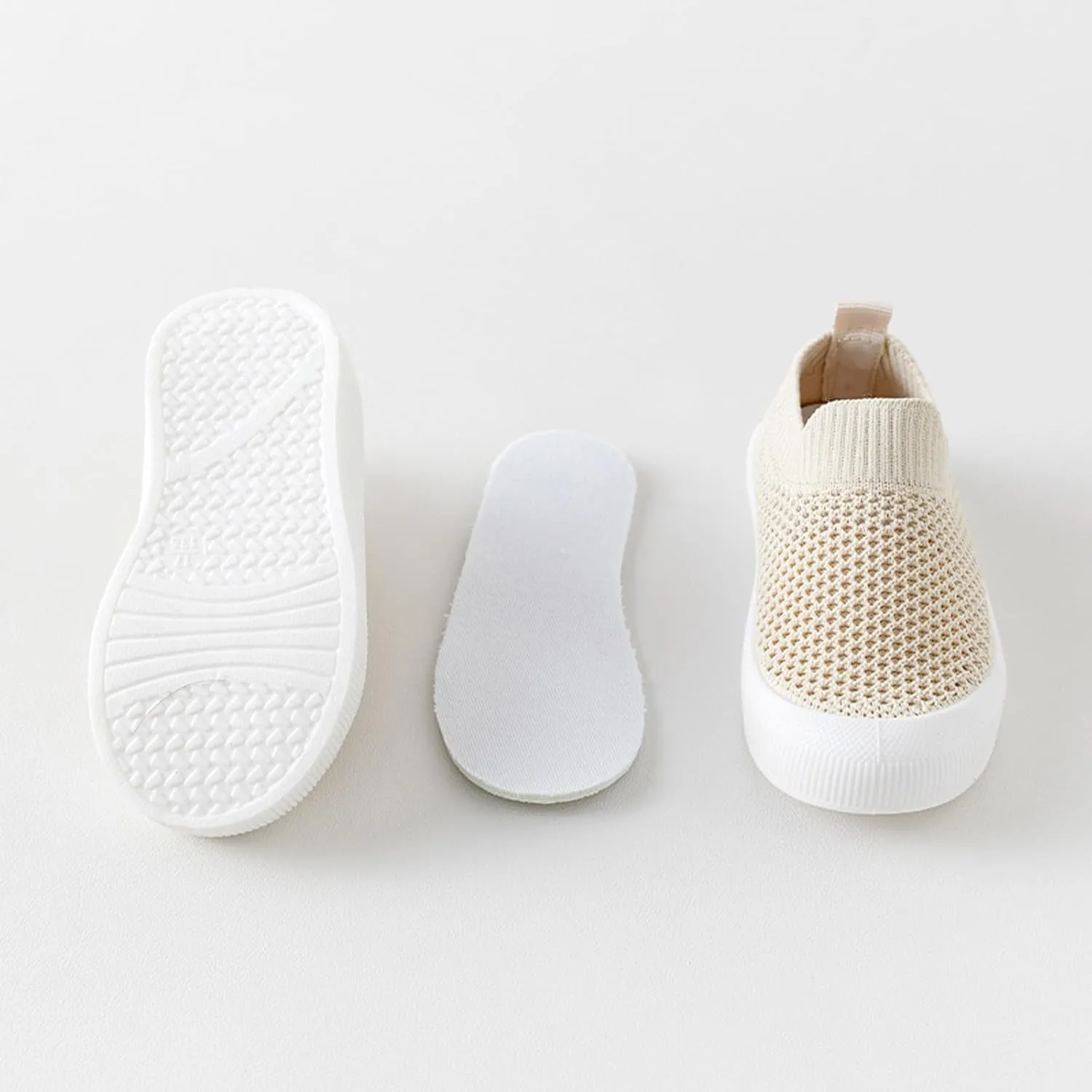 Toddler Boy Girl Mesh Sneakers Baby Knitted Walking Shoes Infant Soft Sole Trainerslittle Kid Breathable Outdoor Shoes