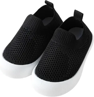 Toddler Boy Girl Mesh Sneakers Baby Knitted Walking Shoes Infant Soft Sole Trainerslittle Kid Breathable Outdoor Shoes