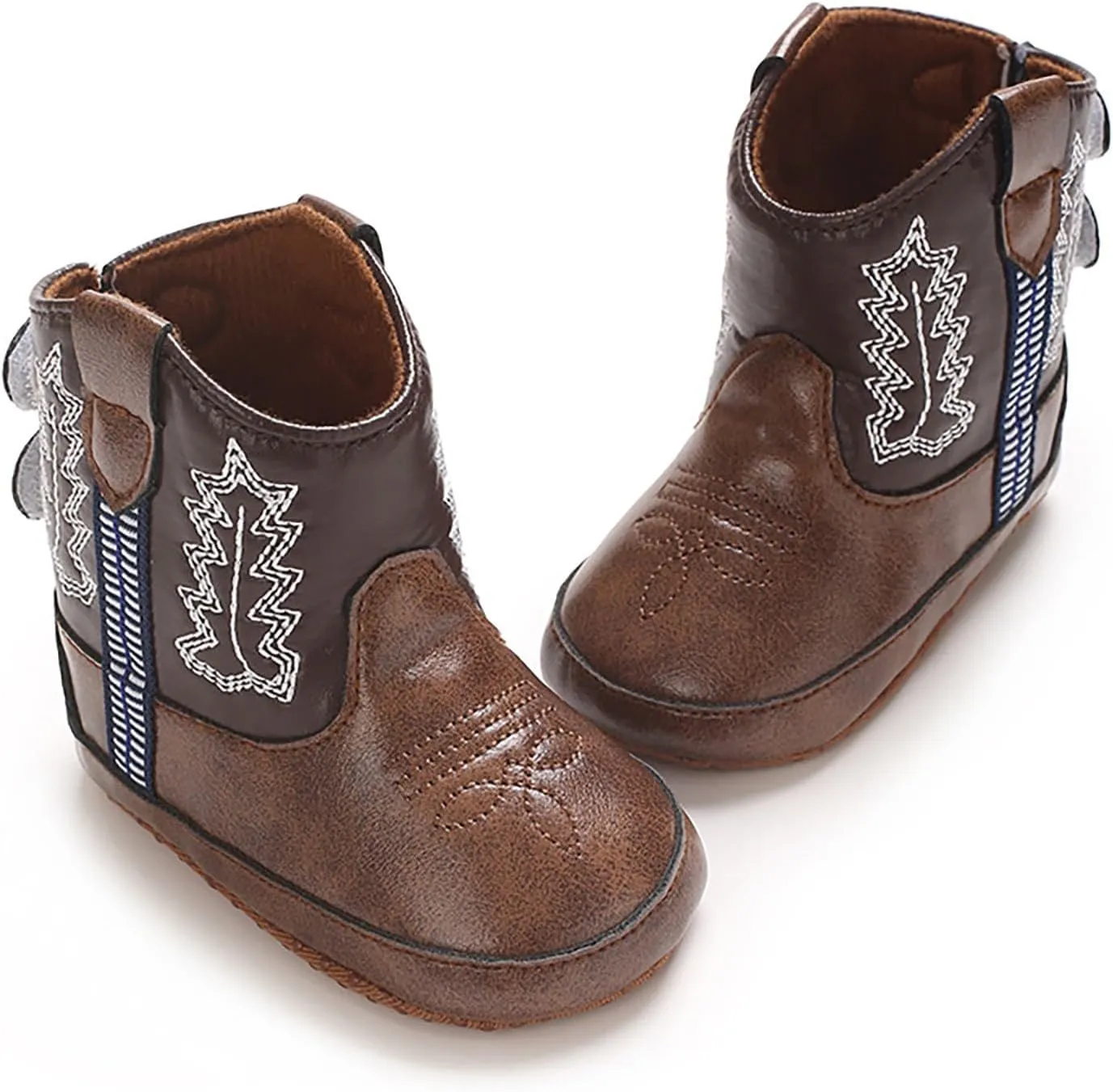Toddler Girl Booties Childrens Leather Western Snowboots Soft Slip On Sneaker for Baby Newborn Infant Flat Shoes