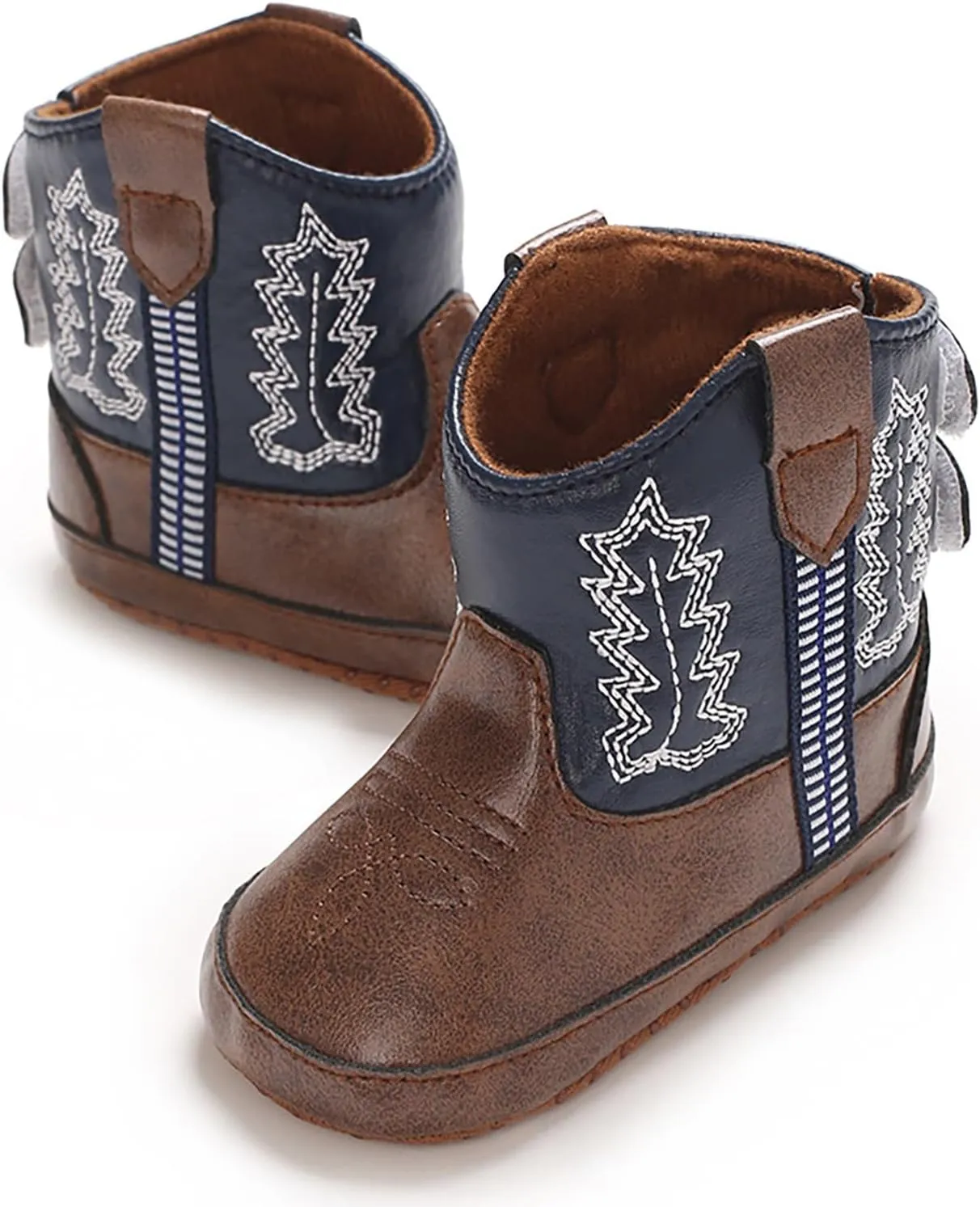 Toddler Girl Booties Childrens Leather Western Snowboots Soft Slip On Sneaker for Baby Newborn Infant Flat Shoes