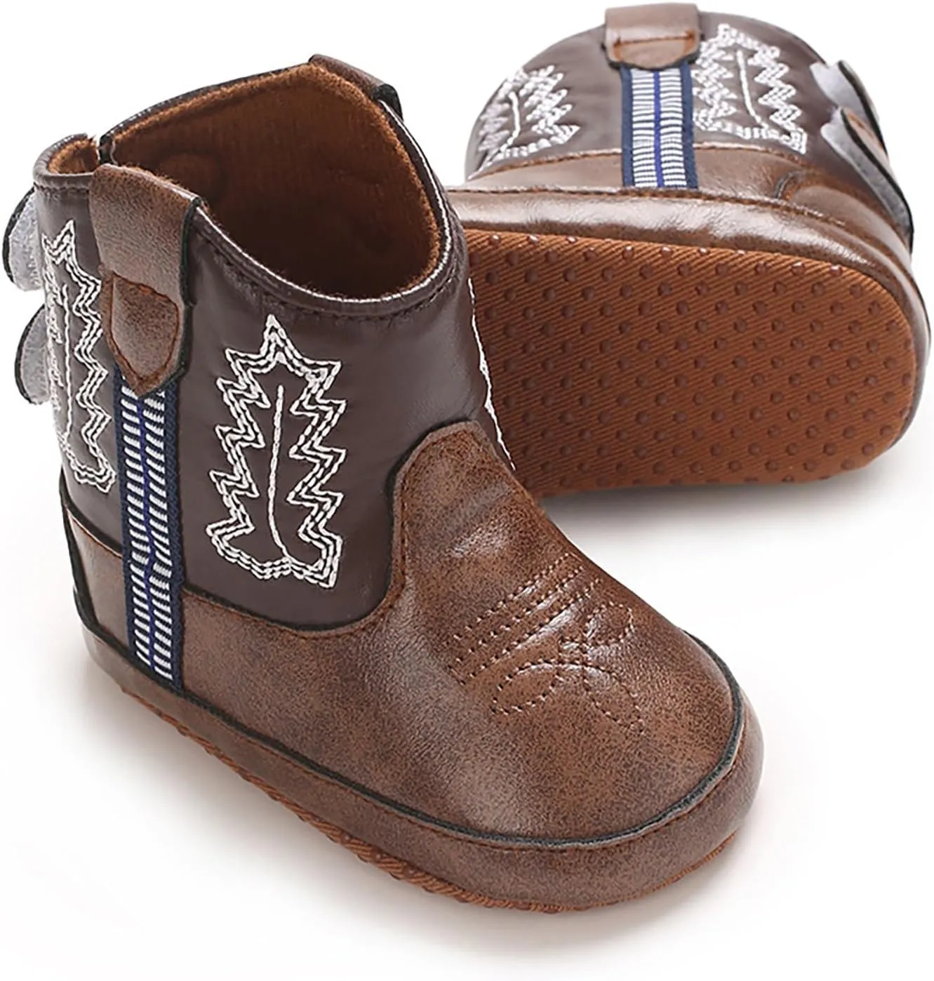 Toddler Girl Booties Childrens Leather Western Snowboots Soft Slip On Sneaker for Baby Newborn Infant Flat Shoes