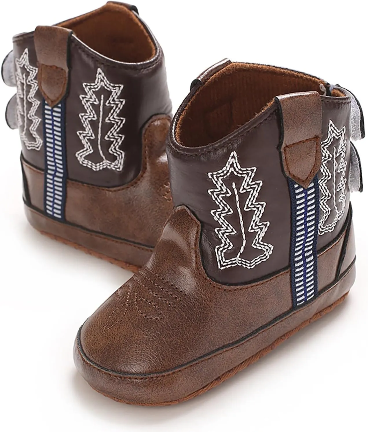 Toddler Girl Booties Childrens Leather Western Snowboots Soft Slip On Sneaker for Baby Newborn Infant Flat Shoes
