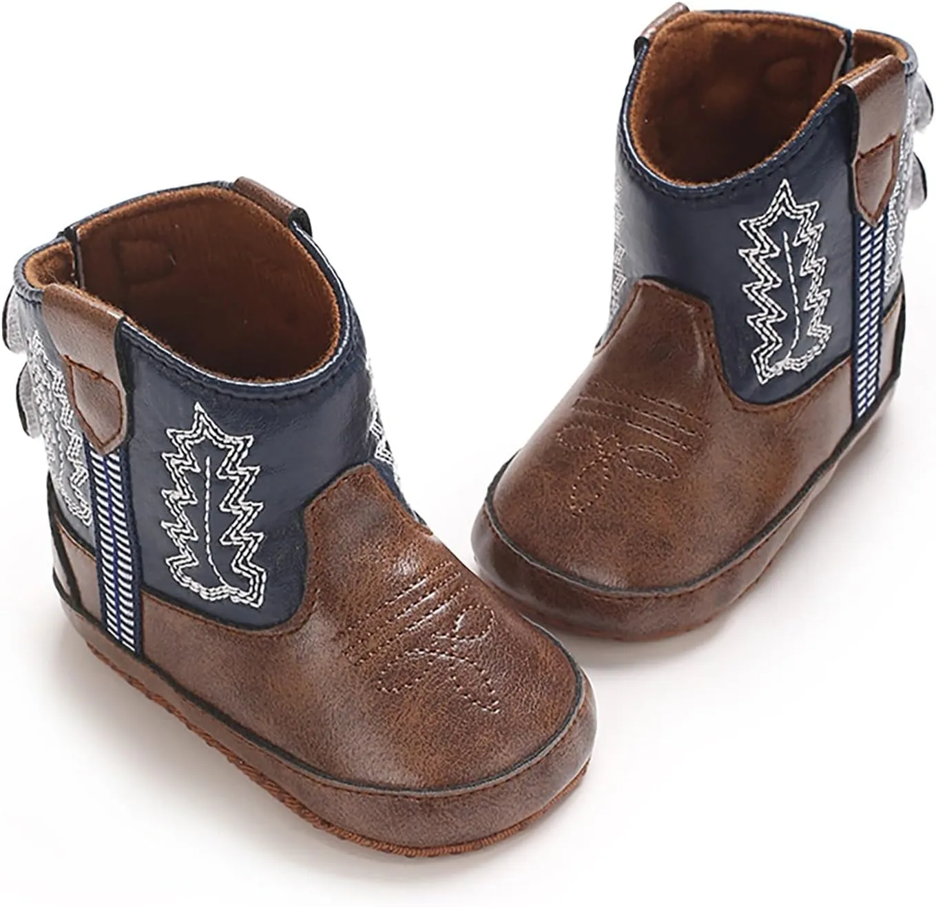 Toddler Girl Booties Childrens Leather Western Snowboots Soft Slip On Sneaker for Baby Newborn Infant Flat Shoes