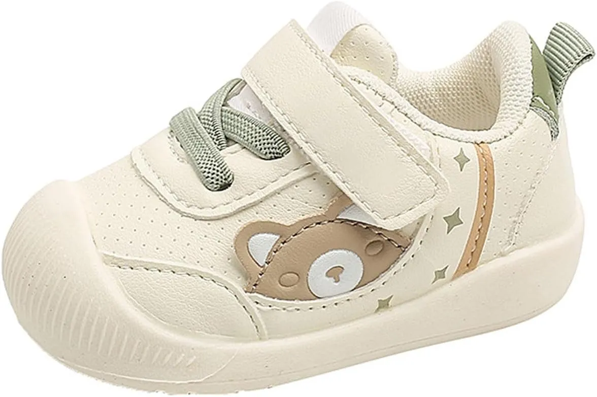 Toddler Girls Boys Cute artoon Lightweight Sneakers, Comfortable Soft Sole Non-Slip Casual First Walking Shoes