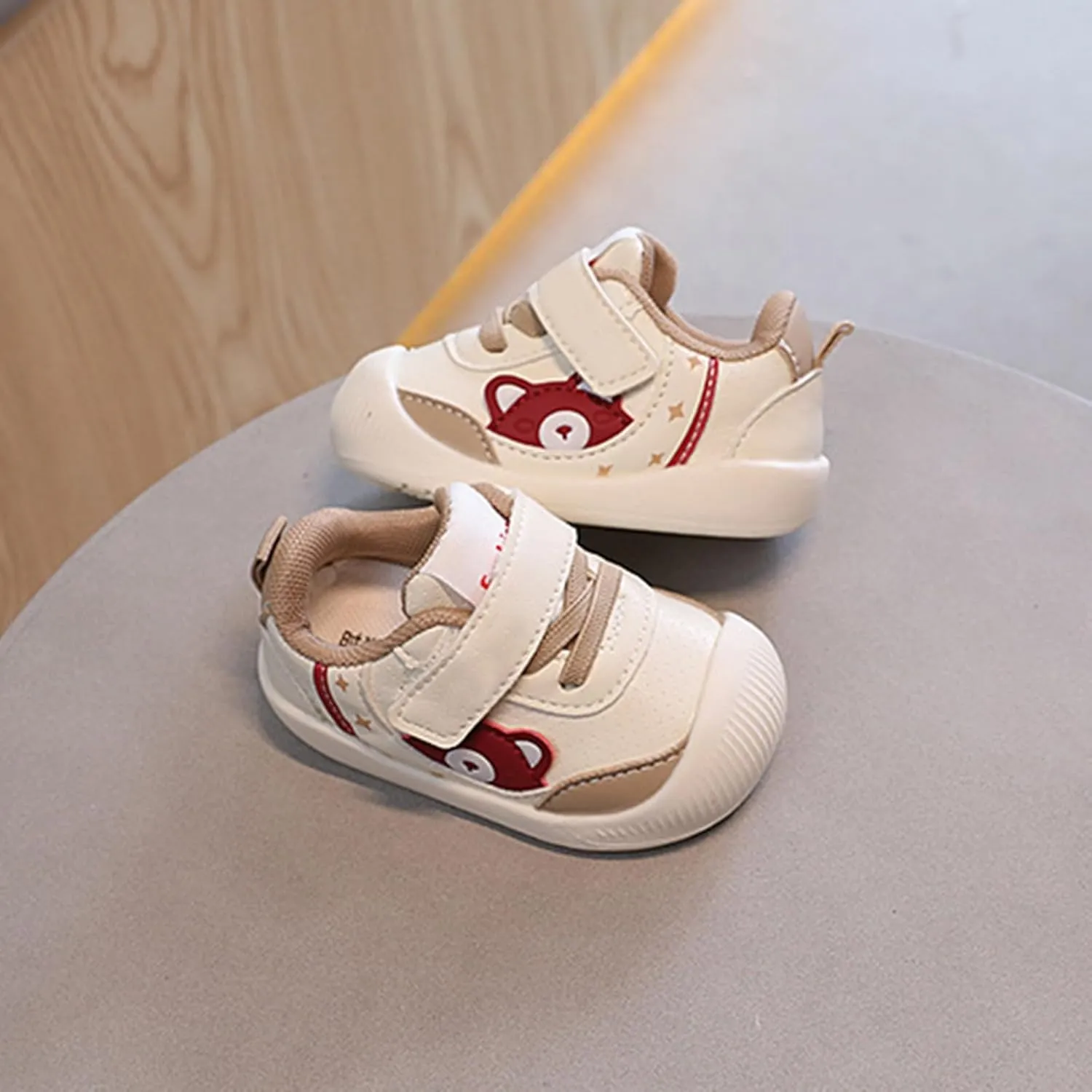 Toddler Girls Boys Cute artoon Lightweight Sneakers, Comfortable Soft Sole Non-Slip Casual First Walking Shoes