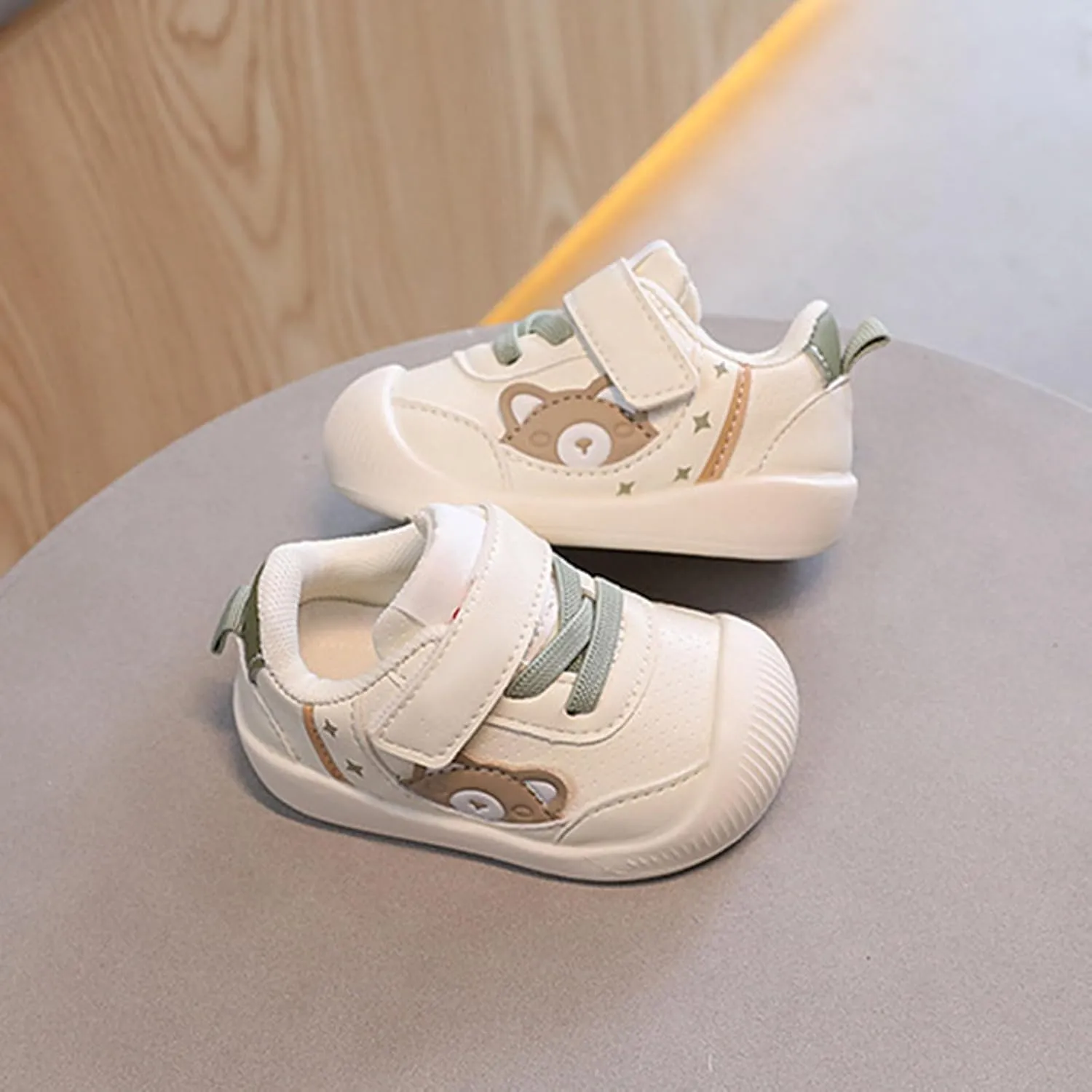 Toddler Girls Boys Cute artoon Lightweight Sneakers, Comfortable Soft Sole Non-Slip Casual First Walking Shoes