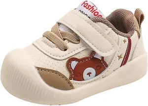 Toddler Girls Boys Cute artoon Lightweight Sneakers, Comfortable Soft Sole Non-Slip Casual First Walking Shoes