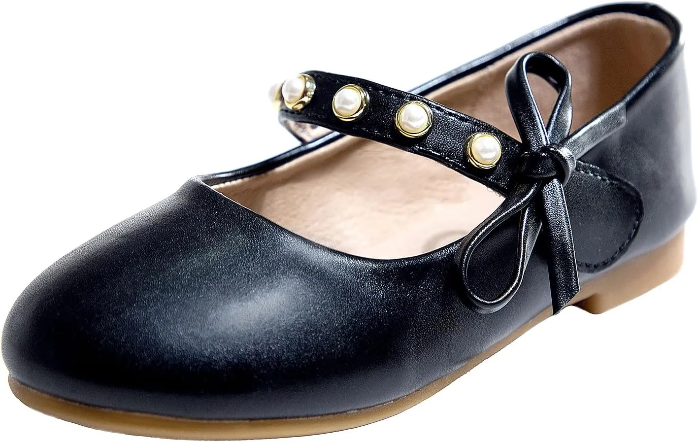 Toddler/Little Kid Girls Mary Jane Ballerina Flats Girl Dress Shoes for Wedding Party Ballet Flat Shoes