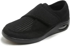 TOSOFT Elderly Womens Lightweight Diabetics Walking Shoes Adjustable Memory Foam Orthopaedic Health Care Flats Sneakers Shoes