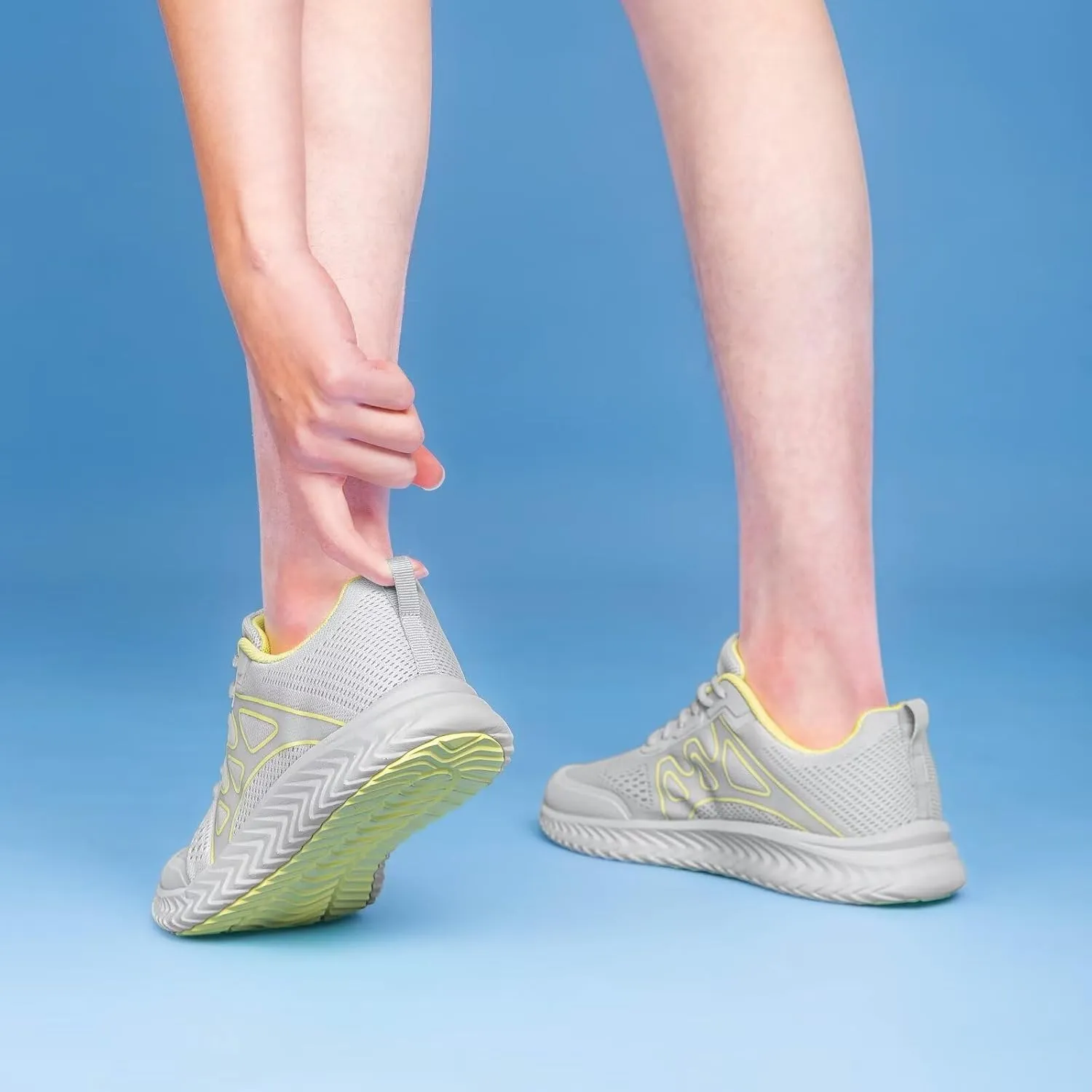 vibdiv Sneakers Women Runners Walking Shoes Wide Rubber Fitness Training Tennis Gym Wide Non-Slip Stylish