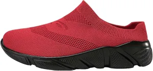Women Gym Shoes Soft Platform Slip On Breathable Mesh Sneakers Summer Casual Comfortable Non Slip Walking Sport Shoes